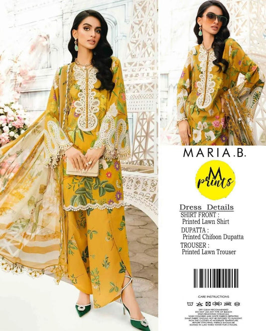 MARIA B 3 pc printed Lawn