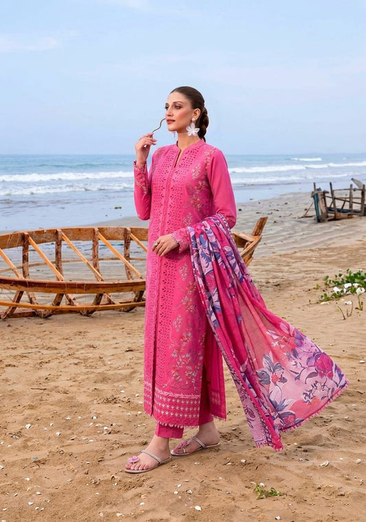 3 PC EMBROIDERED LAWN