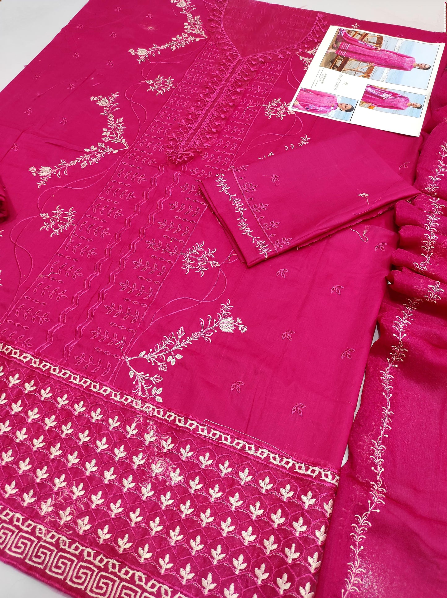 3 PC EMBROIDERED LAWN