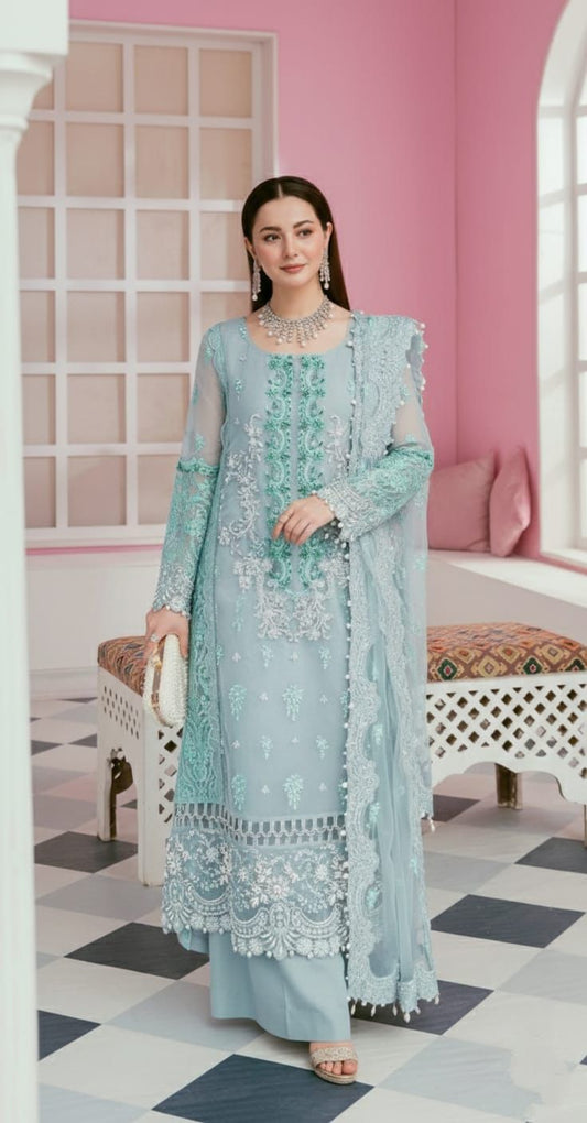 3 PC EMBROIDERED LAWN