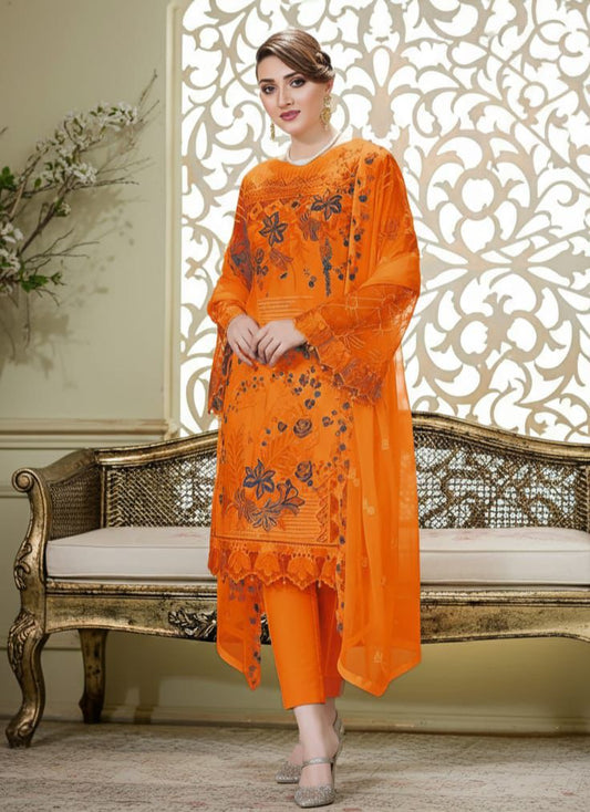 3 PC EMBROIDERED LAWN