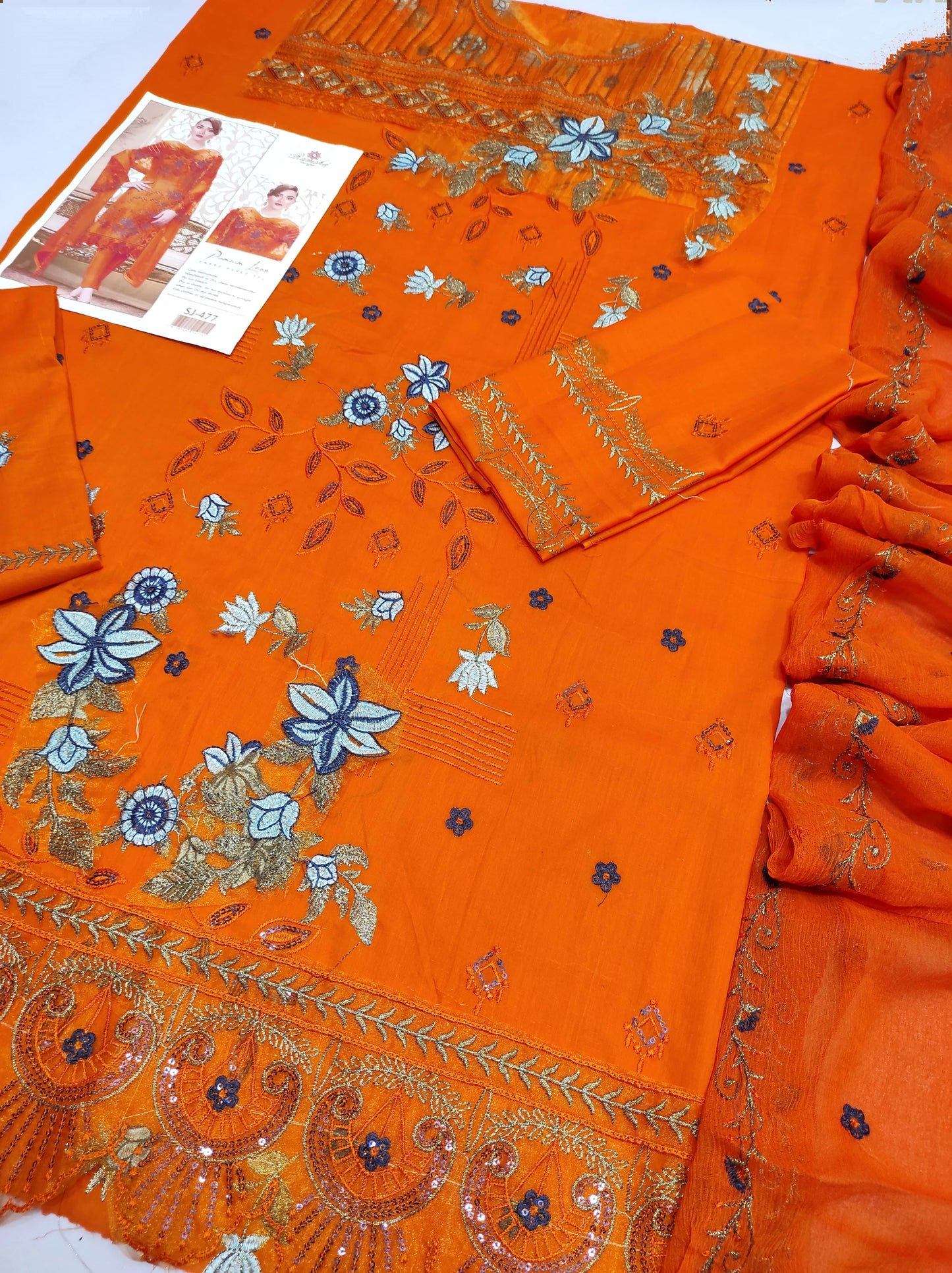 3 PC EMBROIDERED LAWN