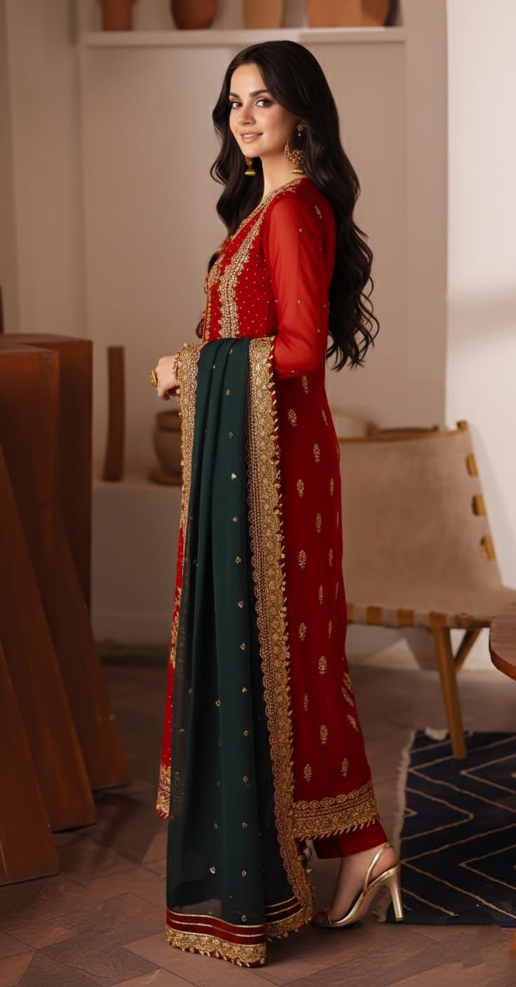 3 PC EMBROIDERED LAWN