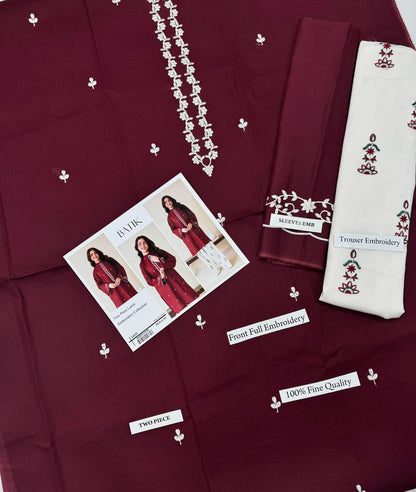 BATIK 2 PC EMBROIDERED LAWN